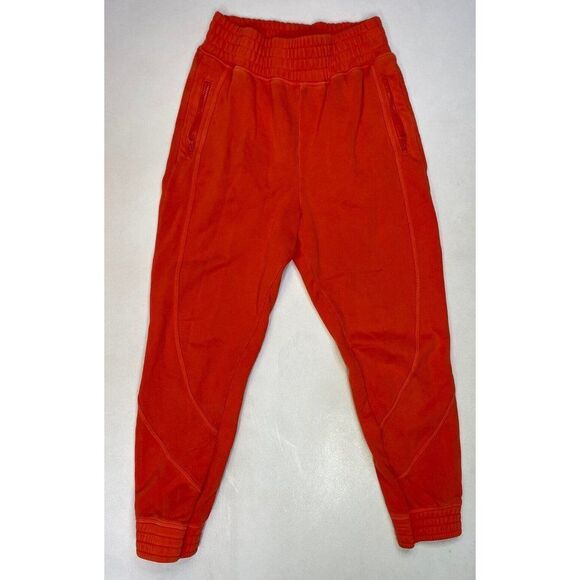 Fabletics Jogger Sweatpants Women Medium Orange - Picture 1 of 7